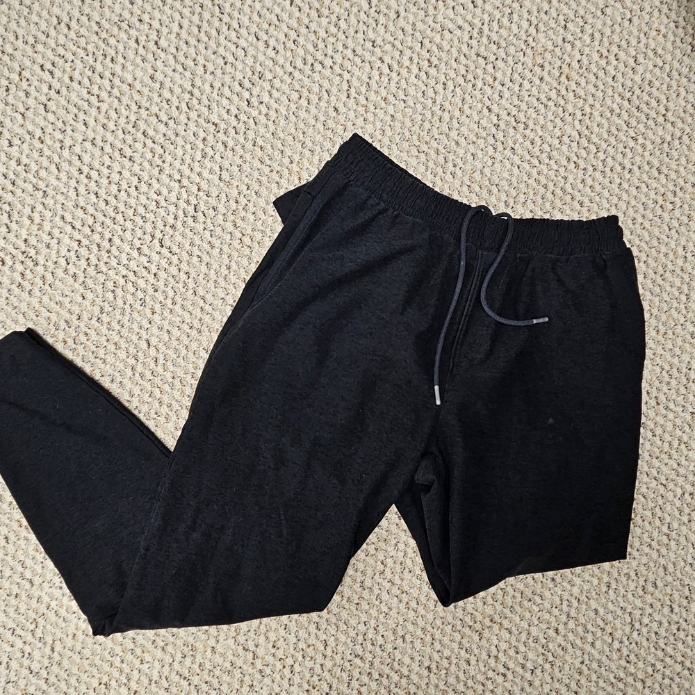 Beyond Yoga Black Athletic Jogger Pants Men's M Drawstring Elastic Waist